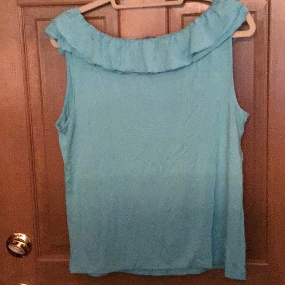Chaps Ruffled Tank Top, NWT - Picture 4 of 4